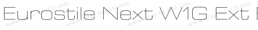 Eurostile Next W1G Ext Bold It字体转换